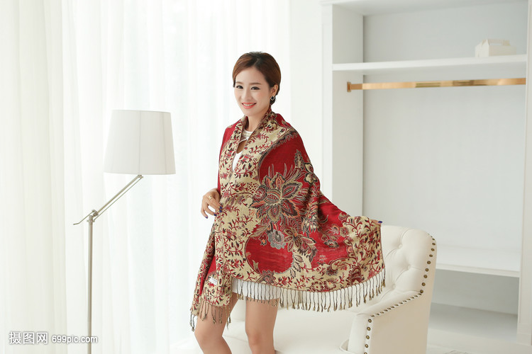 绒围巾 围脖 羊绒 围巾