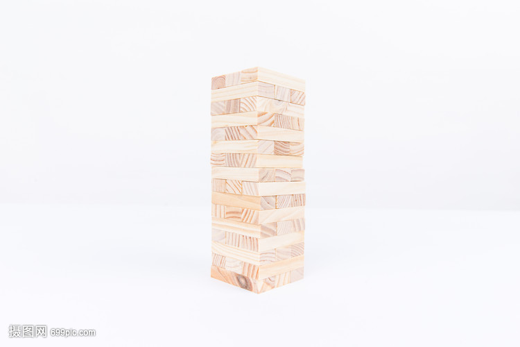 清新团队合作积木搭建