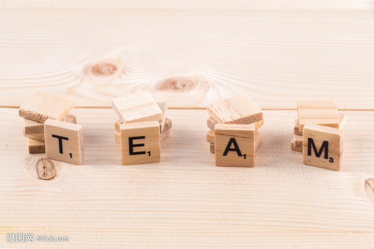 团队英文字幕概念背景素材