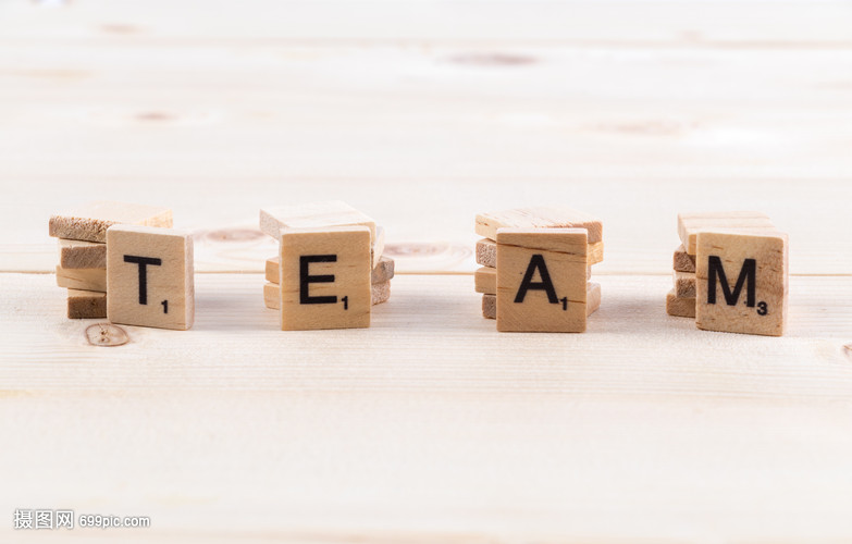团队英文字幕概念背景素材