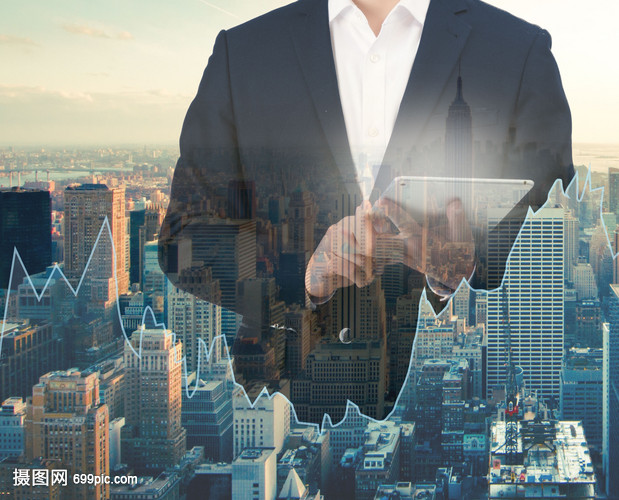 都市 成功男士 商务金融 股票行情 平板电脑