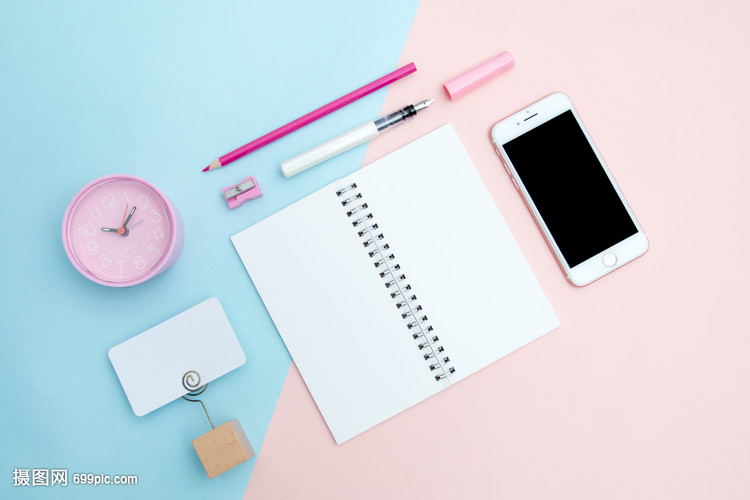 小清新桌面平铺拍摄素材