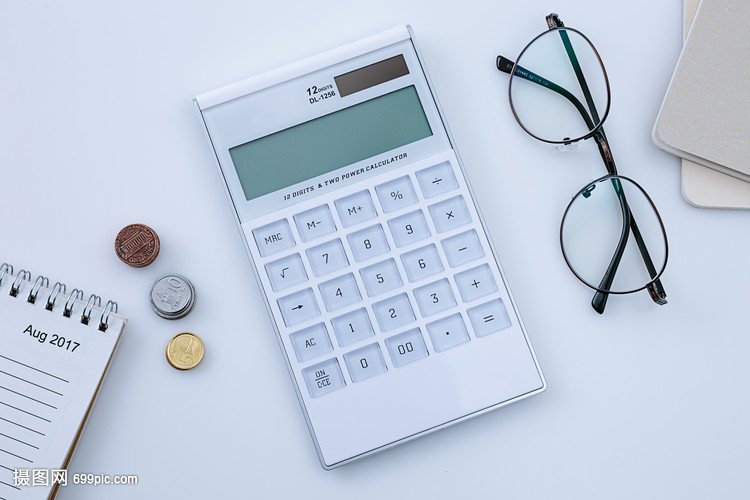 商业办公会计计算器桌面
