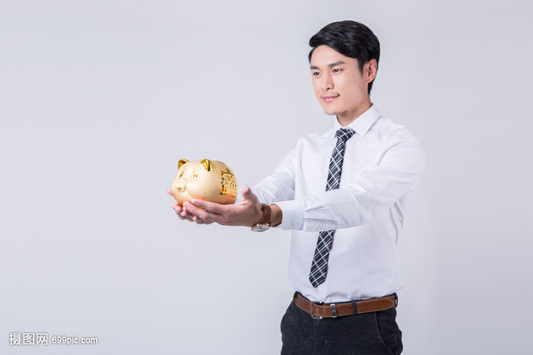 金猪存钱罐理财产品推销人员