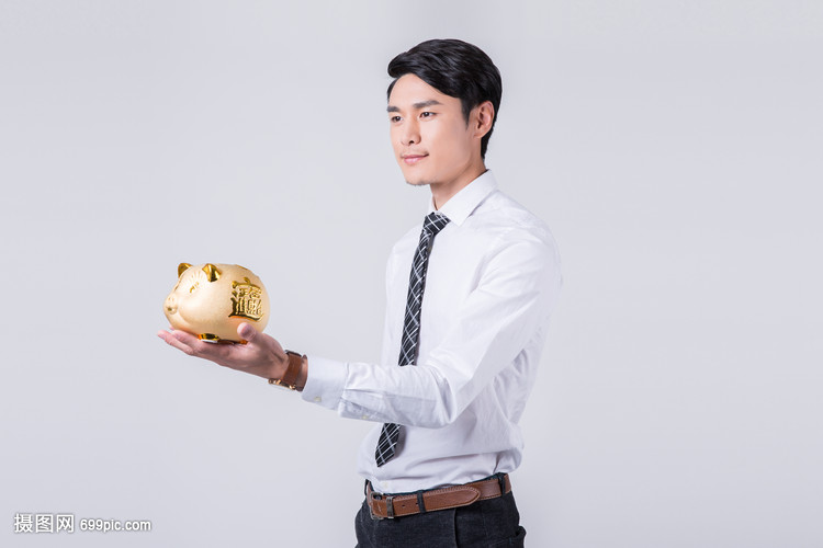 金猪存钱罐理财产品推销人员