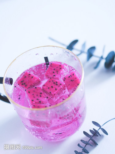 夏日火龙果饮品