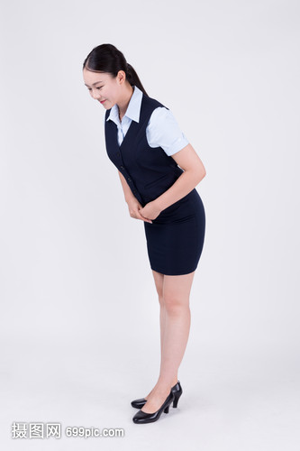 商业视频客服鞠躬弯腰美女美女床上图片
