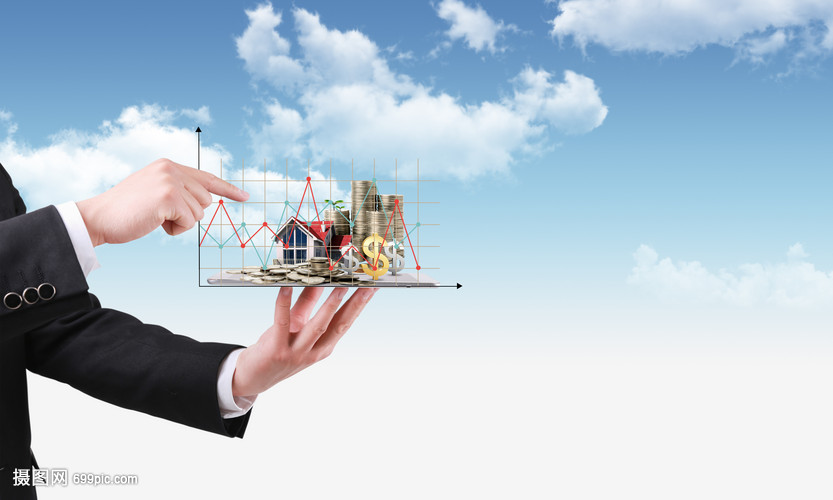 成功男士举iPad手势