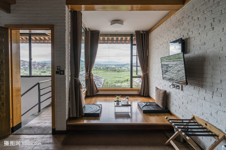 田园风民宿房间