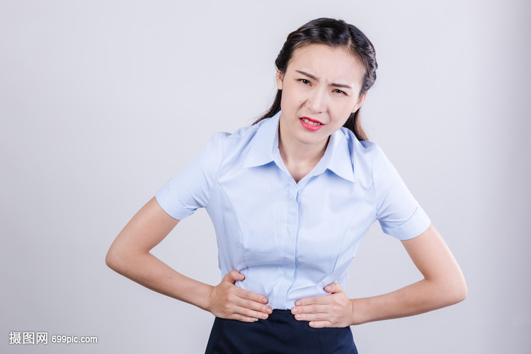 商务女士痛苦难受情绪表现