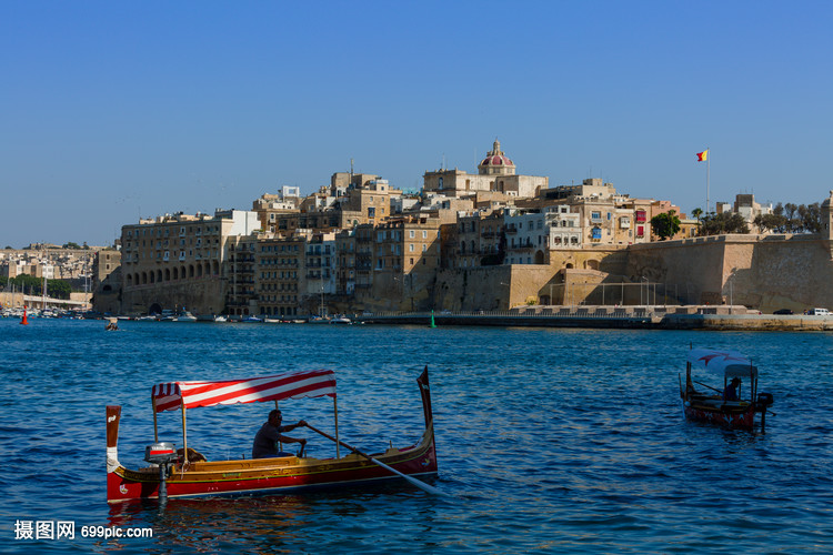欧洲马耳他海边城市