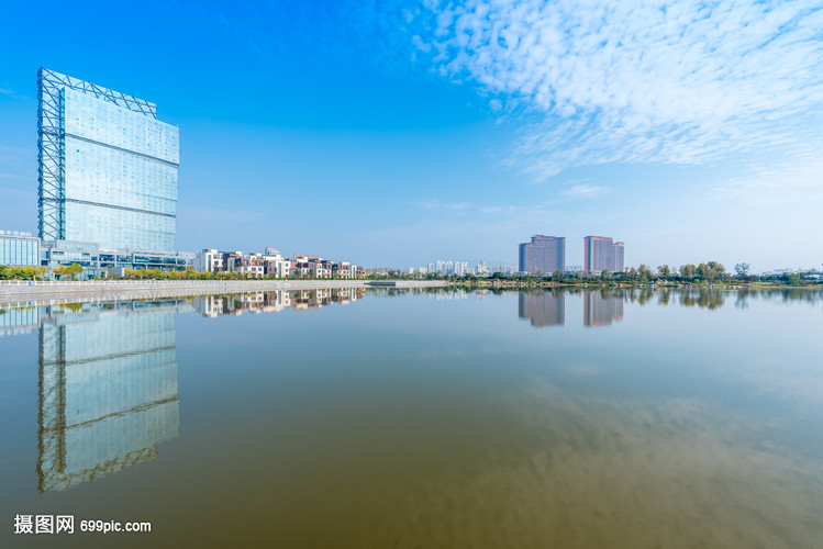 青岛海滨城市海天一线