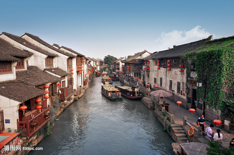 江南古镇苏州山塘街
