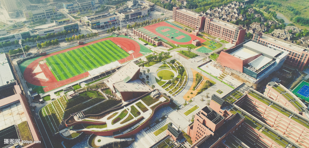 重庆市第一实验中学大学城校区航拍