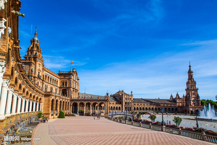 西班牙塞维利亚西班牙广场
