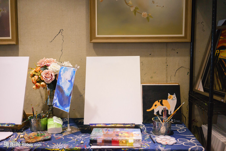 DIY油画画室绘画工具