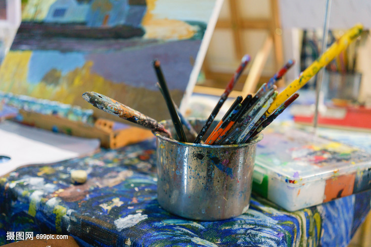 DIY油画画室绘画工具