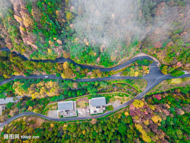 浙江丽水白云山航拍
