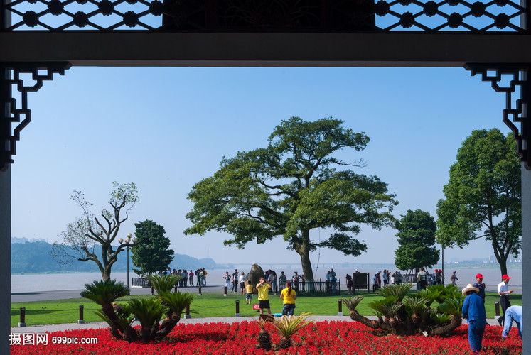 湖南长沙橘子洲头景区风景