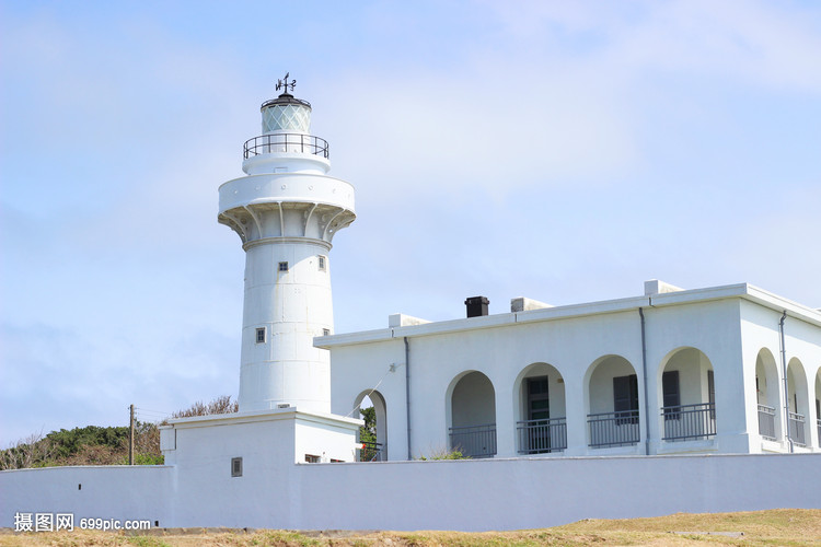 垦丁鹅銮鼻公园的灯塔