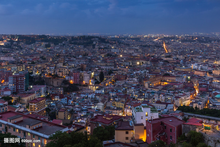 世界四大夜景之意大利那不勒斯夜景