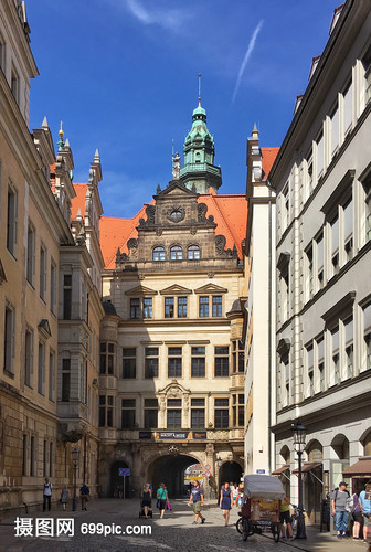 德国著名旅游城市德累斯顿建筑风光