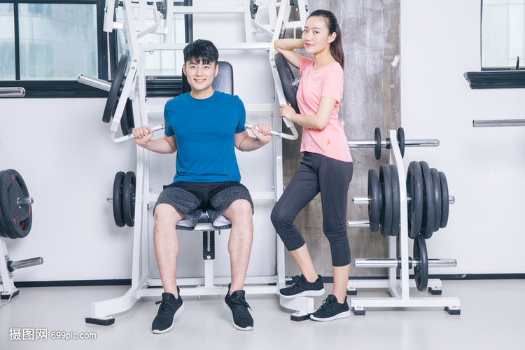 健身房运动人像形象展示