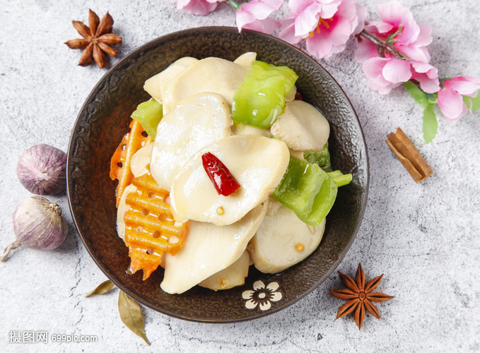 素食清炒杏鲍菇