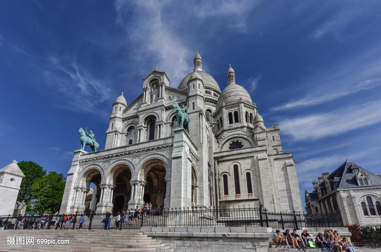 法国巴黎著名旅游景点圣心大教堂