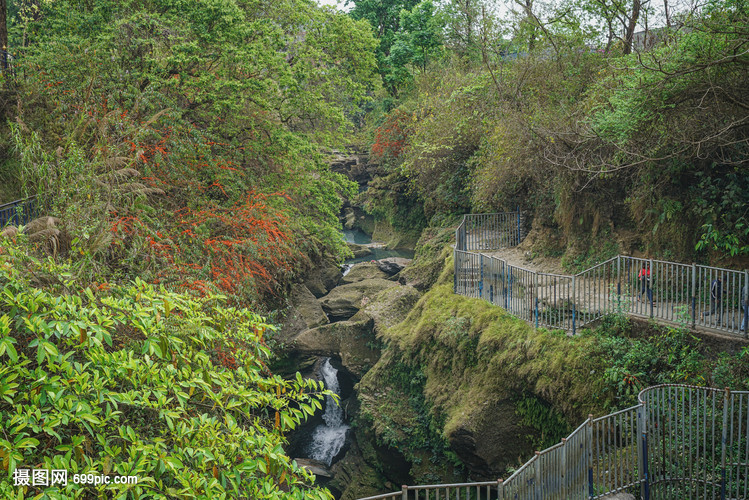 尼泊尔著名景区景点大卫瀑布