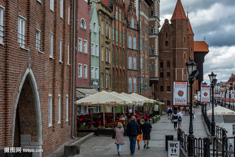 波兰旅游城市格但斯克城市风光