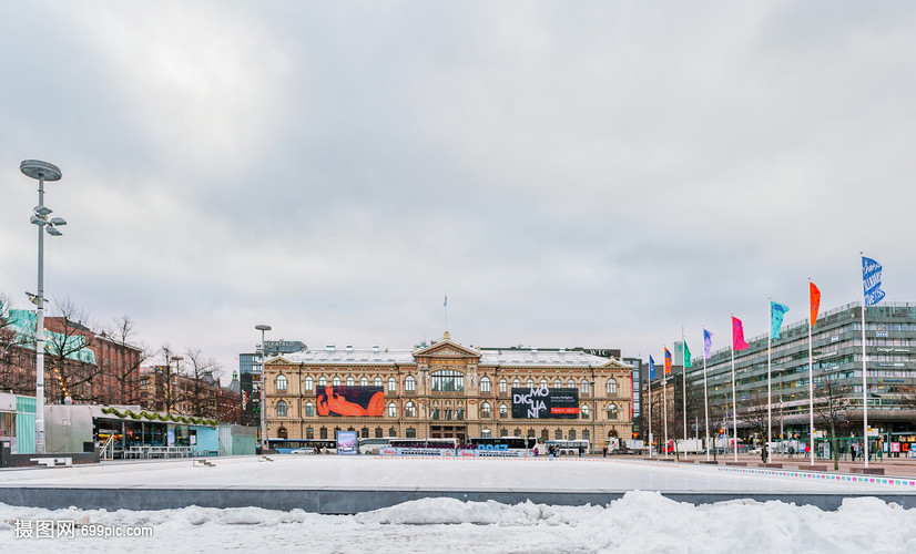 芬兰赫尔辛基火车站广场