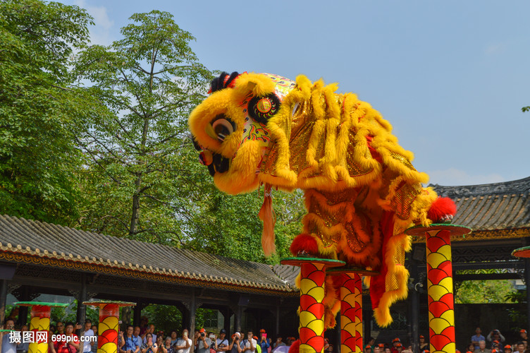 黄飞鸿故居舞狮