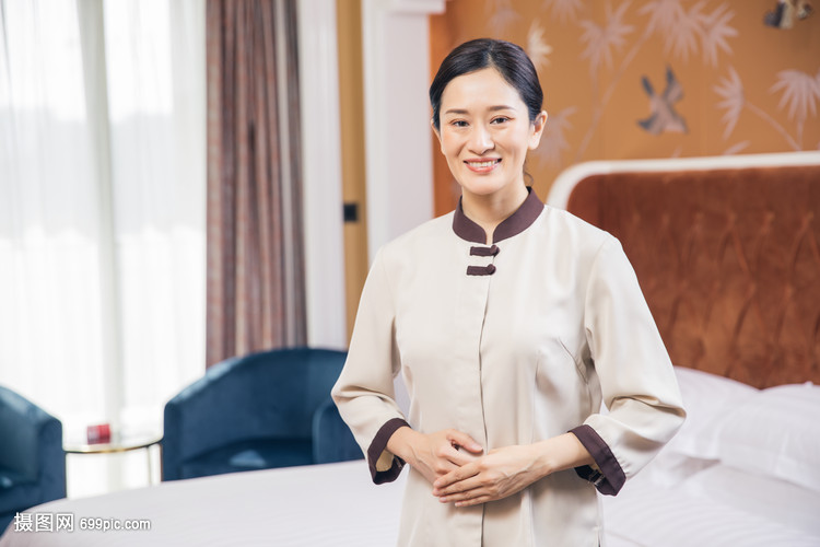 酒店宾馆客房保洁员形象