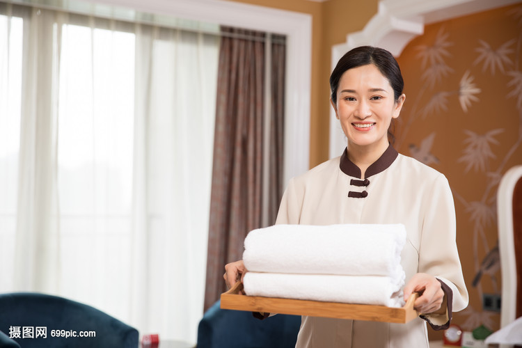 酒店宾馆客房保洁员形象