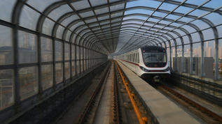 城市轨道交通高速列车4k素材视频素材