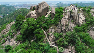 4k天池山莲花峰怪石风景视频素材