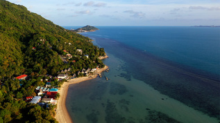 泰国帕岸岛邻海酒店视频素材