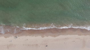 大海海浪礁石海洋航拍视频素材