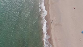 大海海浪礁石海洋航拍视频素材