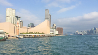 香港尖沙咀维多利亚港海景视频素材