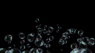 4k气泡上升小元素带通道 视频素材