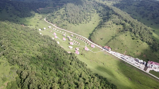 陕西关山草原航拍视频素材