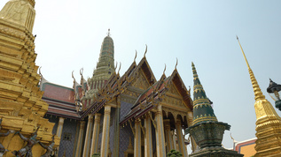 泰国曼谷大皇宫金塔地标合集4K视频素材