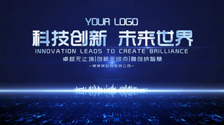 蓝色科技开场仪式发布会标题片头aep格式视频下载_正版视频编号4712590-摄图网