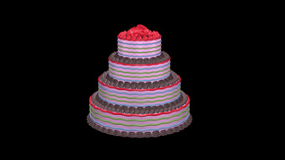 三维蛋糕动画视频素材
