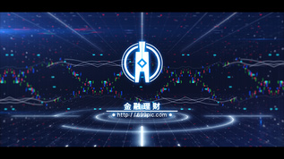 金融理财LOGO演绎视频素材