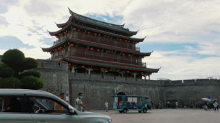 潮州古城建筑广济楼风景延时合集视频素材