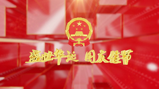 国庆节红色党政晚会宣传模板视频素材