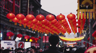 中国传统节日元宵节红灯笼天津古文化街庙会集市旅游景点网红打卡地传统文化喜庆吉祥热闹节日春节新春国潮mp4格式视频下载_正版视频编号4063182-摄图网